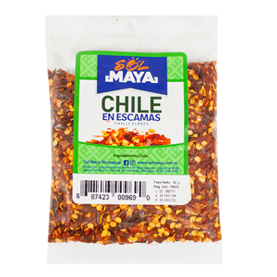 Bolsa de chile en escamas Sol Maya 50g
